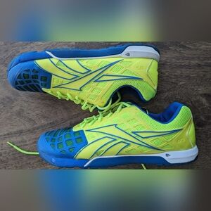 Rare 2012 Mens Reebok CrossFit Nano 2.0 Size 11 yellow and blue